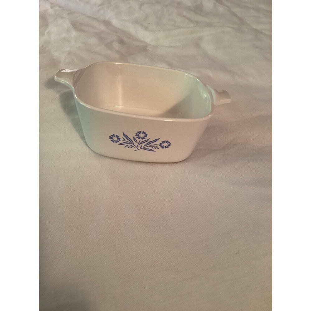 CORNING WARE Blue Cornflower P-43-B Petite Baking Dish 2 3/4 Cup 700 mL NO LID‎